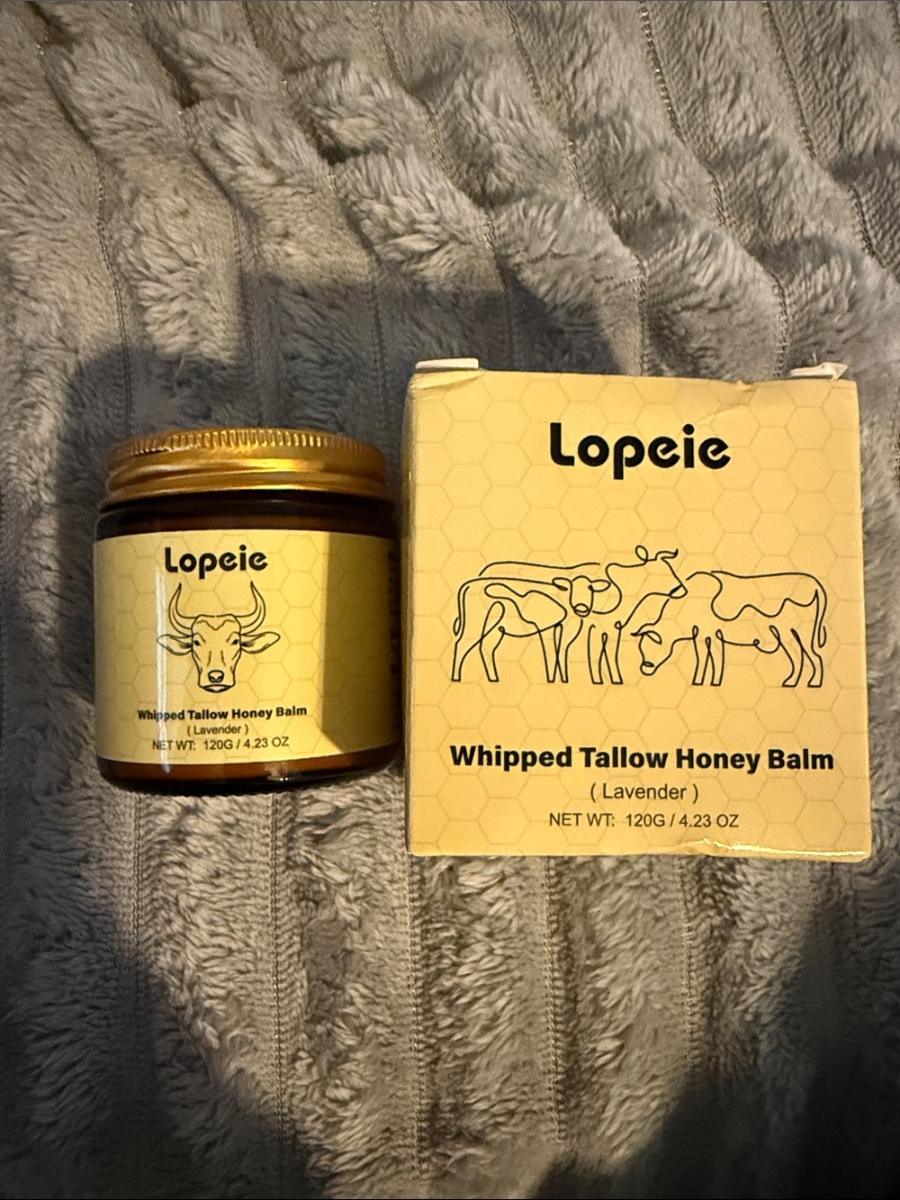 Whipped Tallow Honey Balm - Lavender (Yellow)